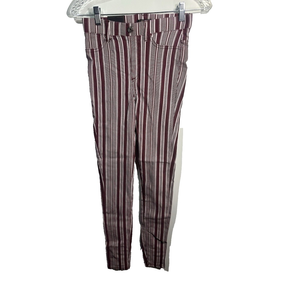 kroix womens juniors striped jean style pants size small‎ medium SM
